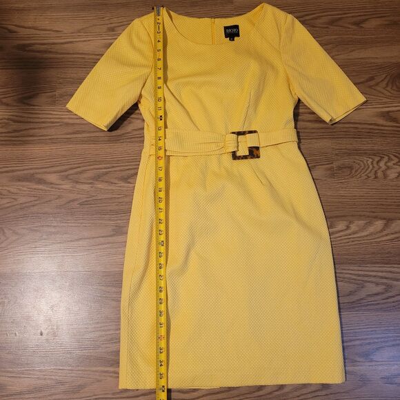 Cheerful Yellow Midi Dress by Bigio Collection - Picture 4 of 9